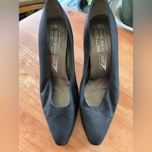 Bruno Magli Black Pointed Toe Pumps